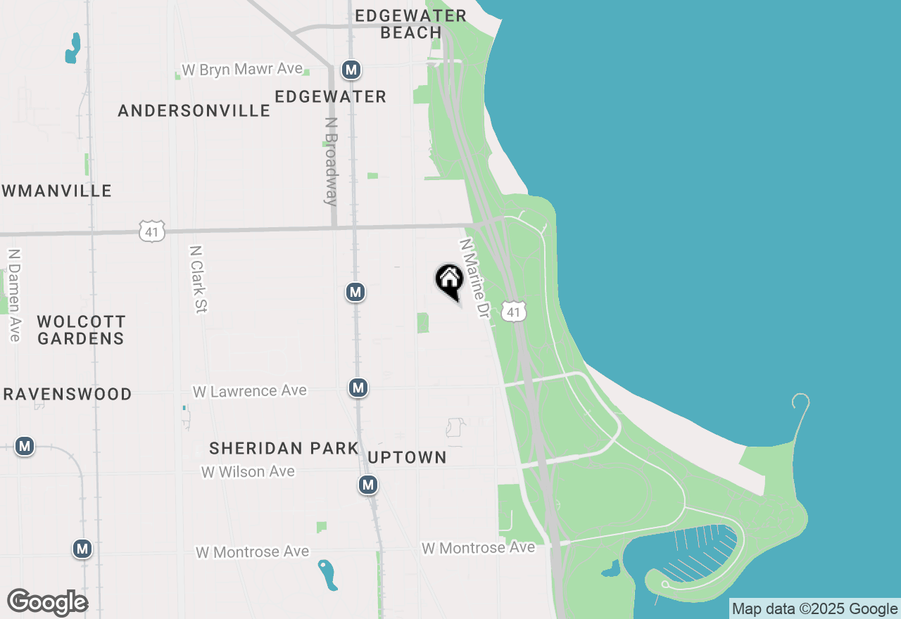 Map of 902 W Margate Terrace #2D, Chicago, IL 60640