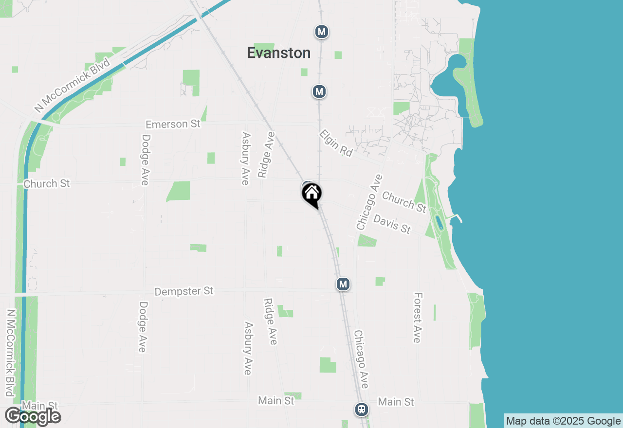 Map of 1570 Elmwood Avenue #1006, Evanston, IL 60201