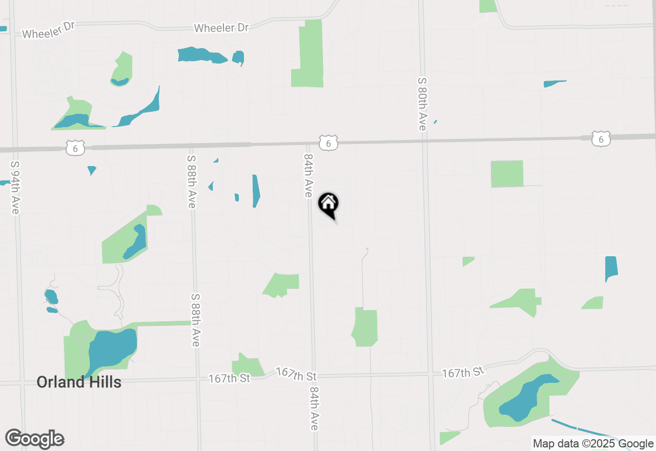 Map of 8316 161st Place, Tinley Park, IL 60477