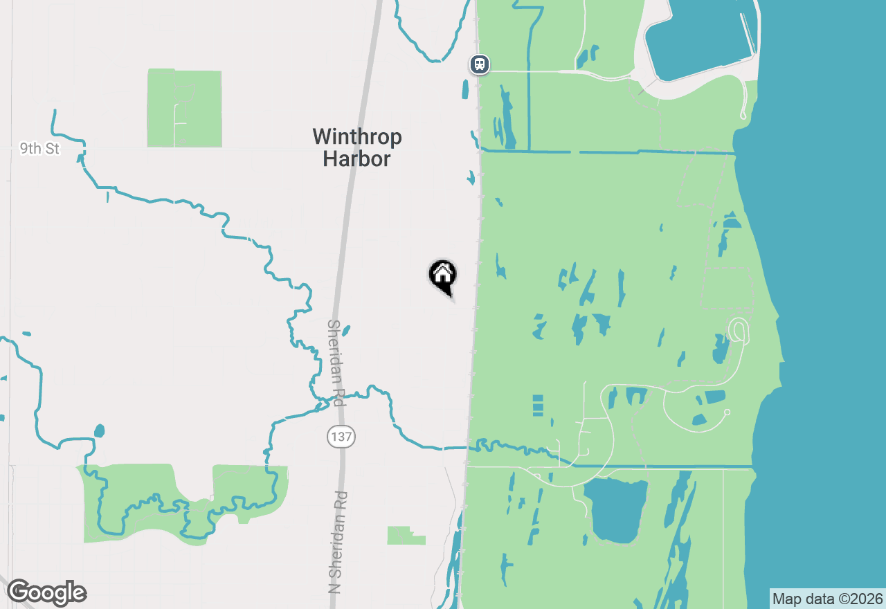 Map of 1244 Park Avenue, Winthrop Harbor, IL 60096