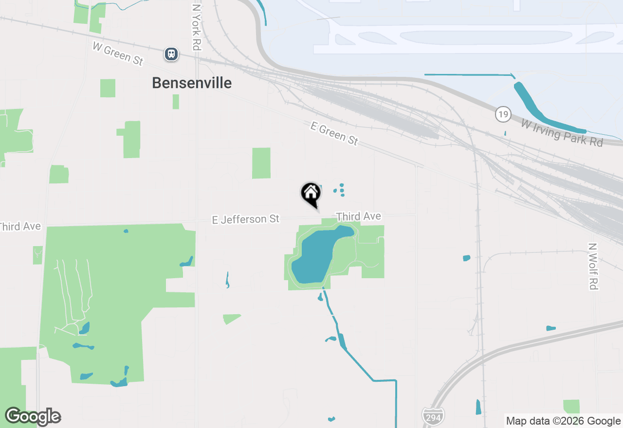 Map of 601 E Jefferson Street, Bensenville, IL 60106