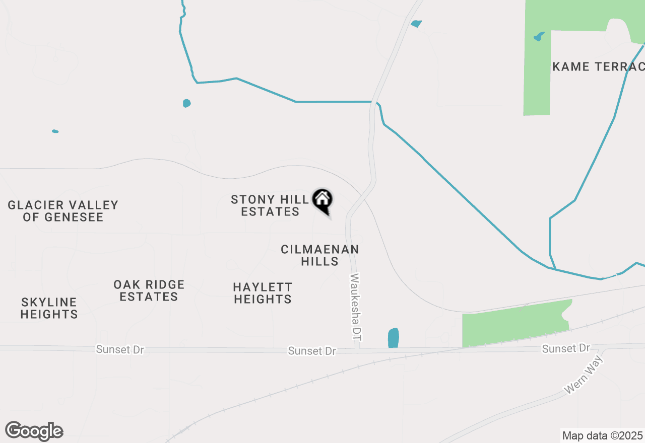 Map of W291S2648 Cambrian Ridge, Waukesha, WI 53188