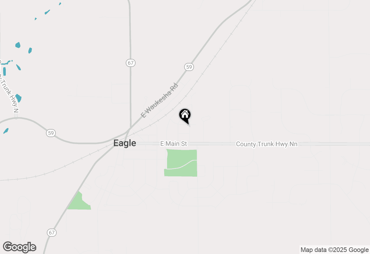 Map of 615 Andrew St, Eagle, WI 53119