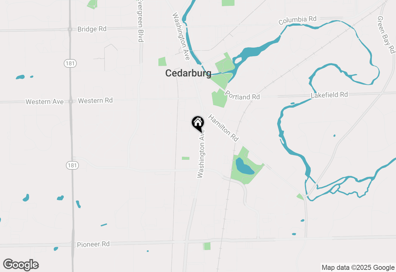 Map of W61N397 Washington Ave, Cedarburg, WI 53012