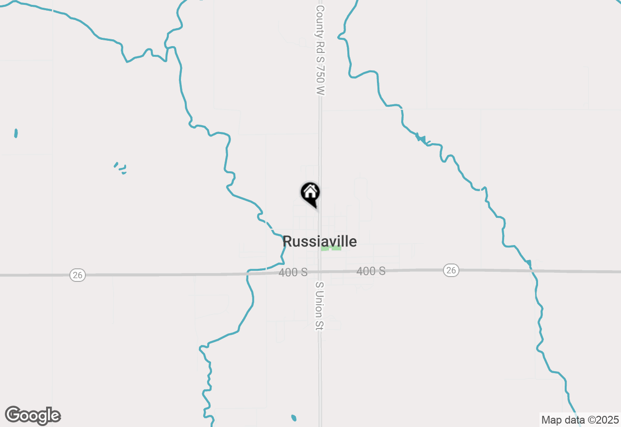 Map of 160 W North Street, Russiaville, IN 46979
