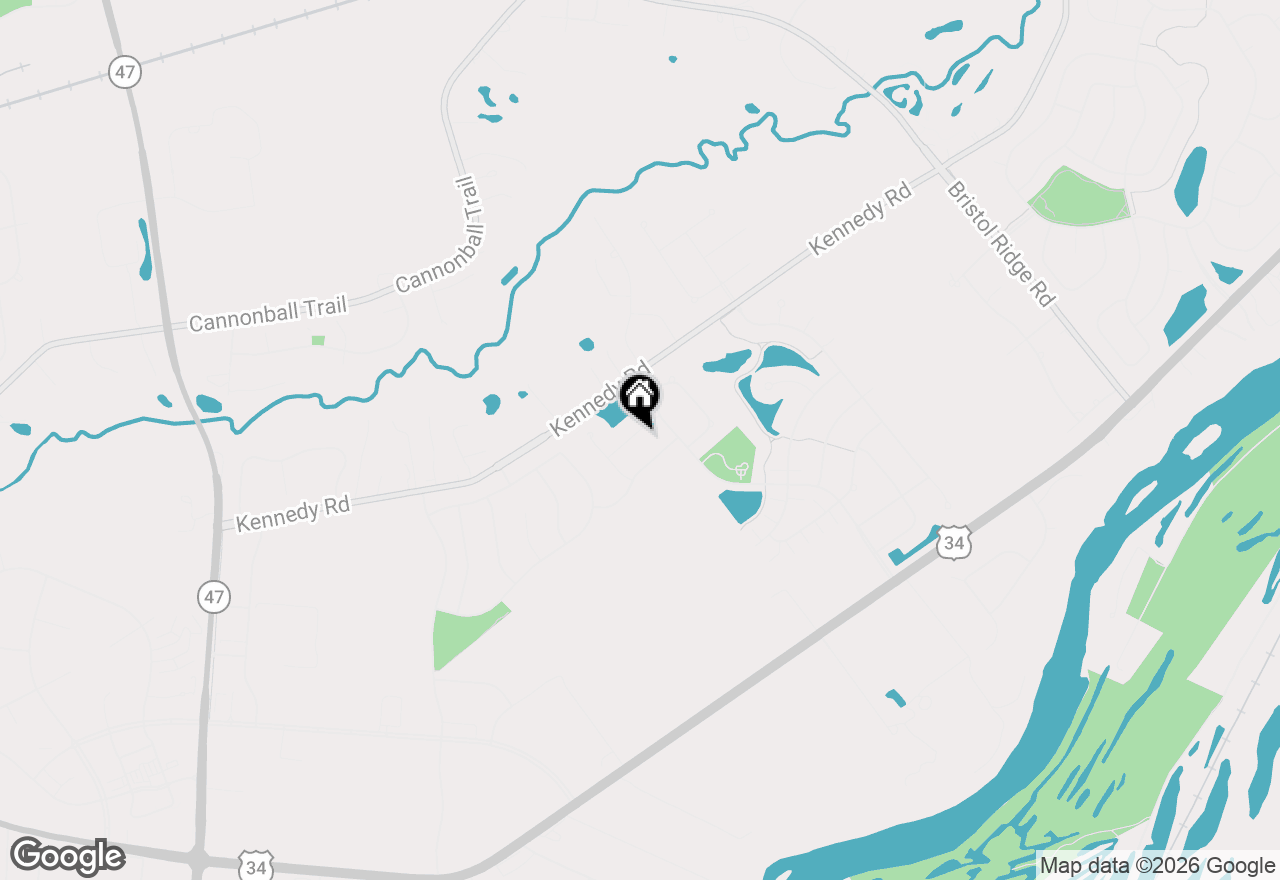 Map of 1152 Midnight Place, Yorkville, IL 60560