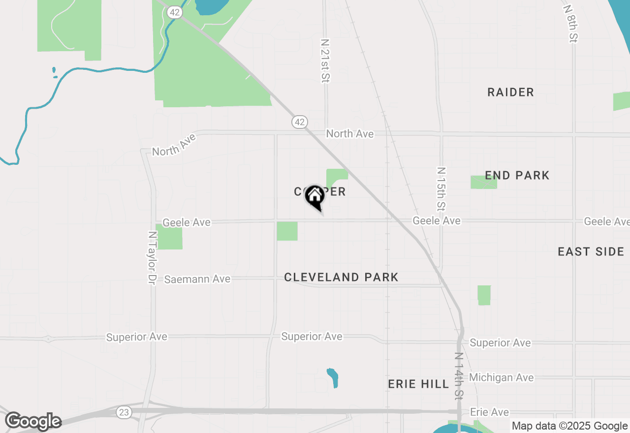 Map of 2208 Geele Ave, Sheboygan, WI 53083