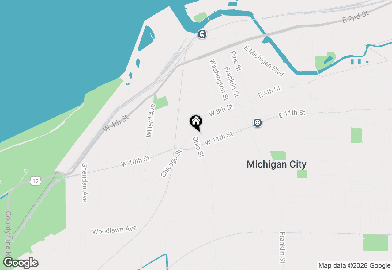 Map of 906 Ohio Street #1, Michigan City, IN 46360