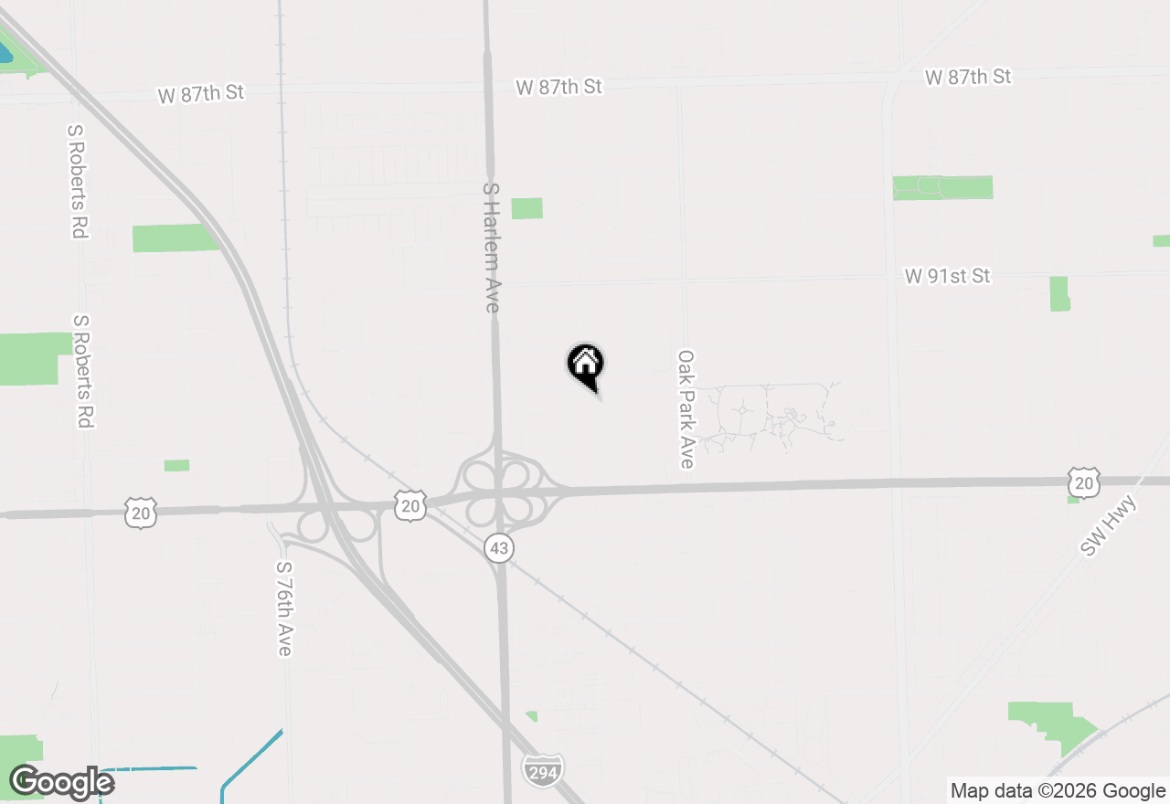 Map of 9316 Sayre Avenue, Oak Lawn, IL 60453