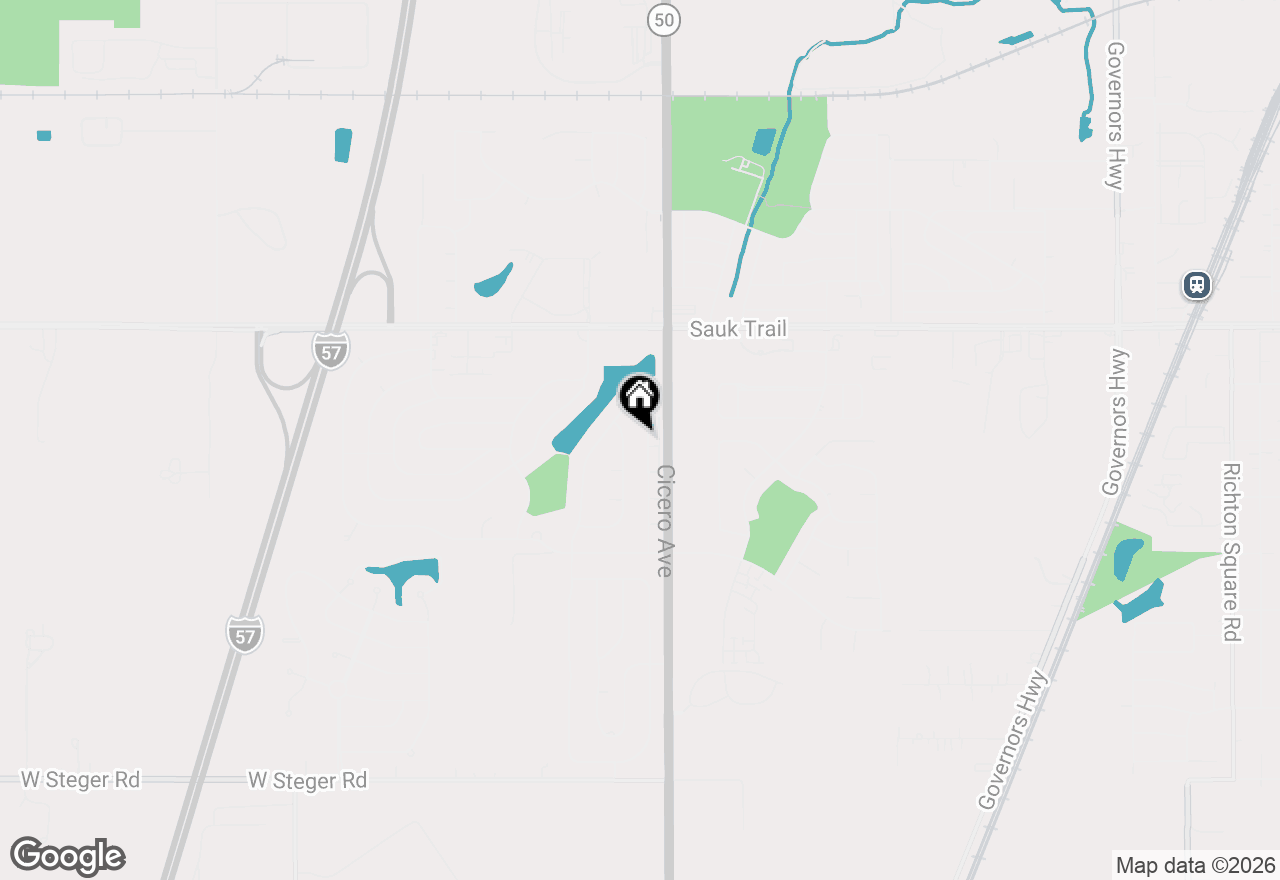 Map of 22500 Pleasant Drive, Richton Park, IL 60471