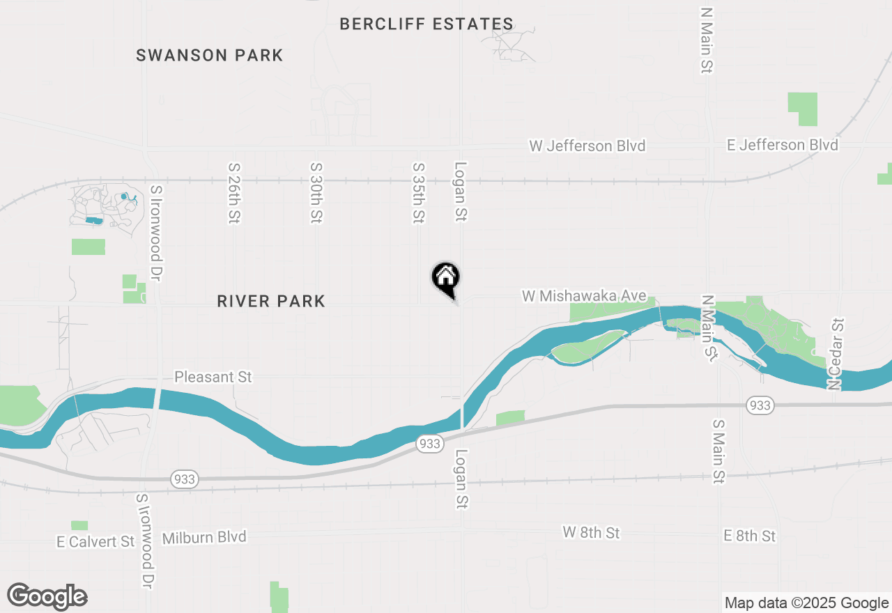 Map of 3606 Mishawaka Avenue, South Bend, IN 46615