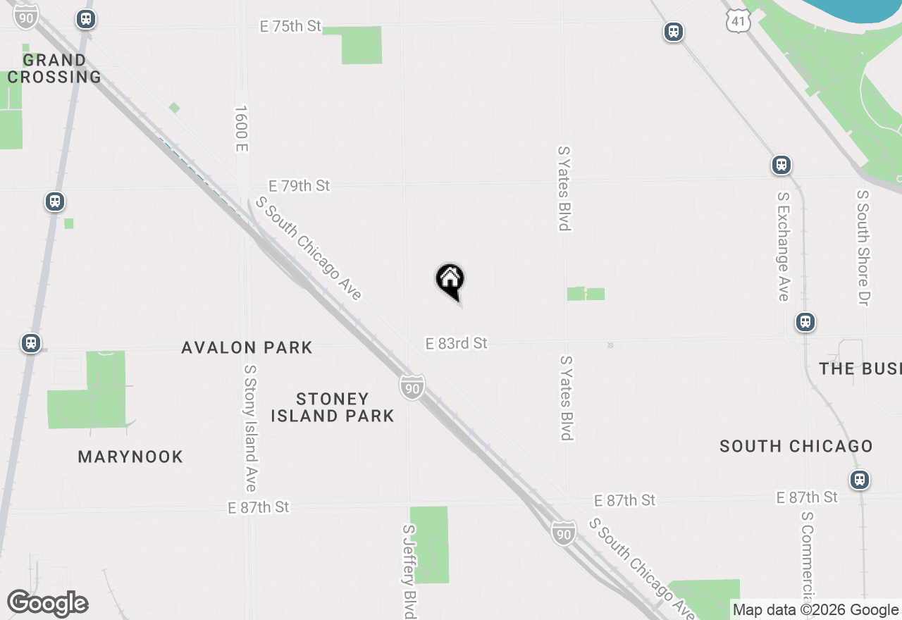 Map of 8207 S Clyde Avenue, Chicago, IL 60617