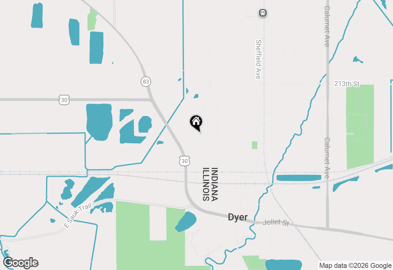 Map of 84 Brenner Court, Lynwood, IL 60411