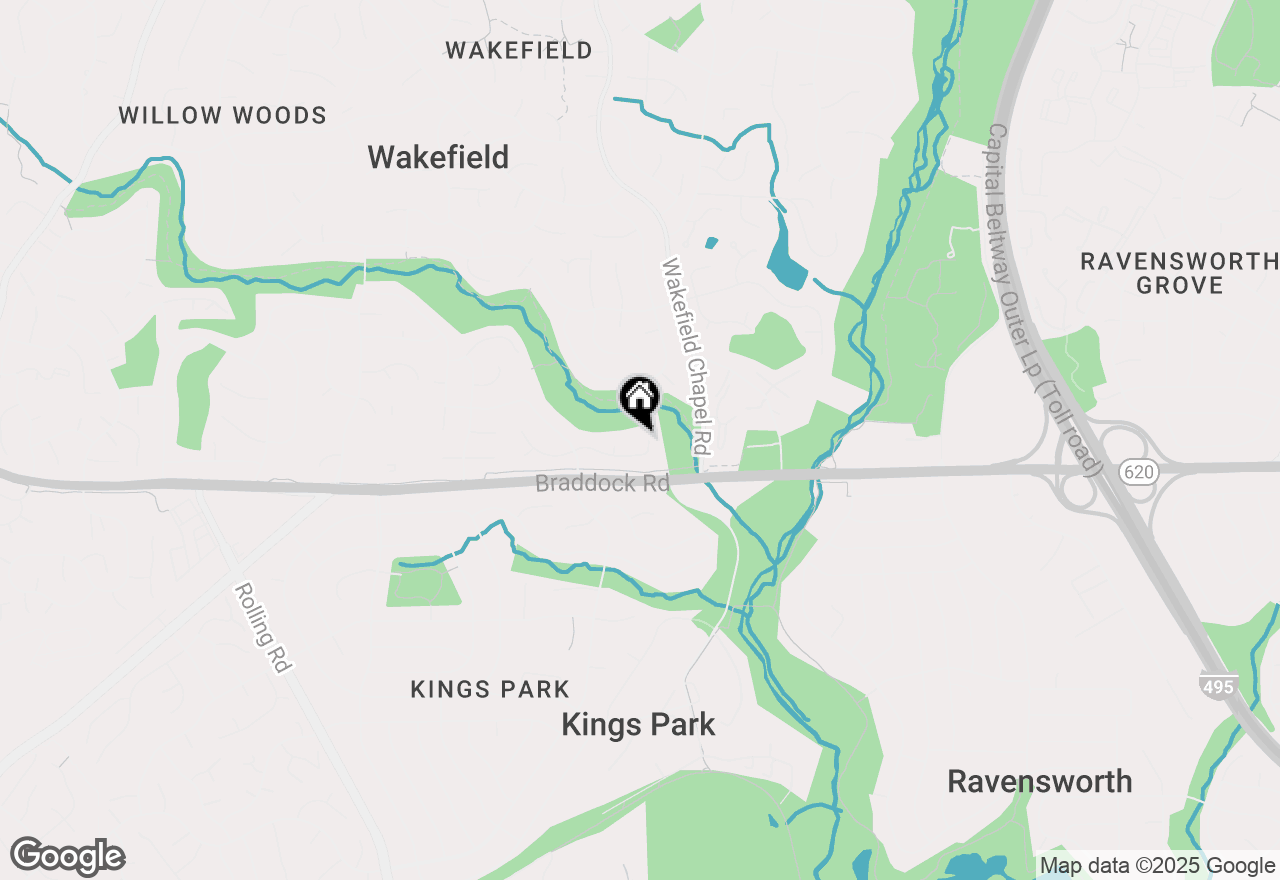 Map of 8504 Canterbury Drive, Annandale, VA 22003