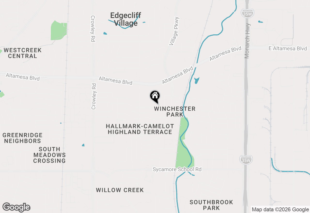 Map of 1232 Whittenburg Drive, Fort Worth, TX 76134