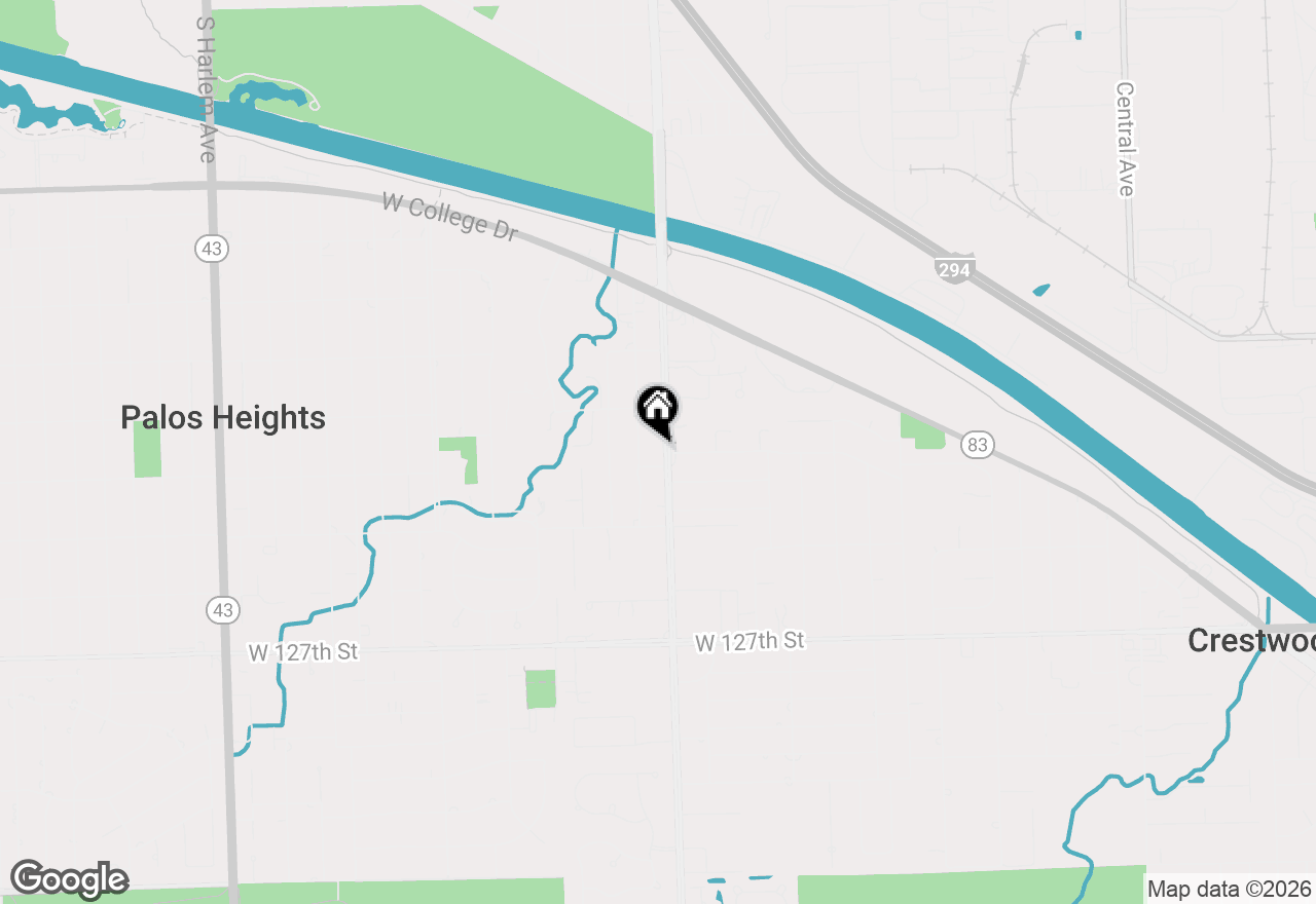 Map of (Address confidential), Palos Heights, Illinois 60463