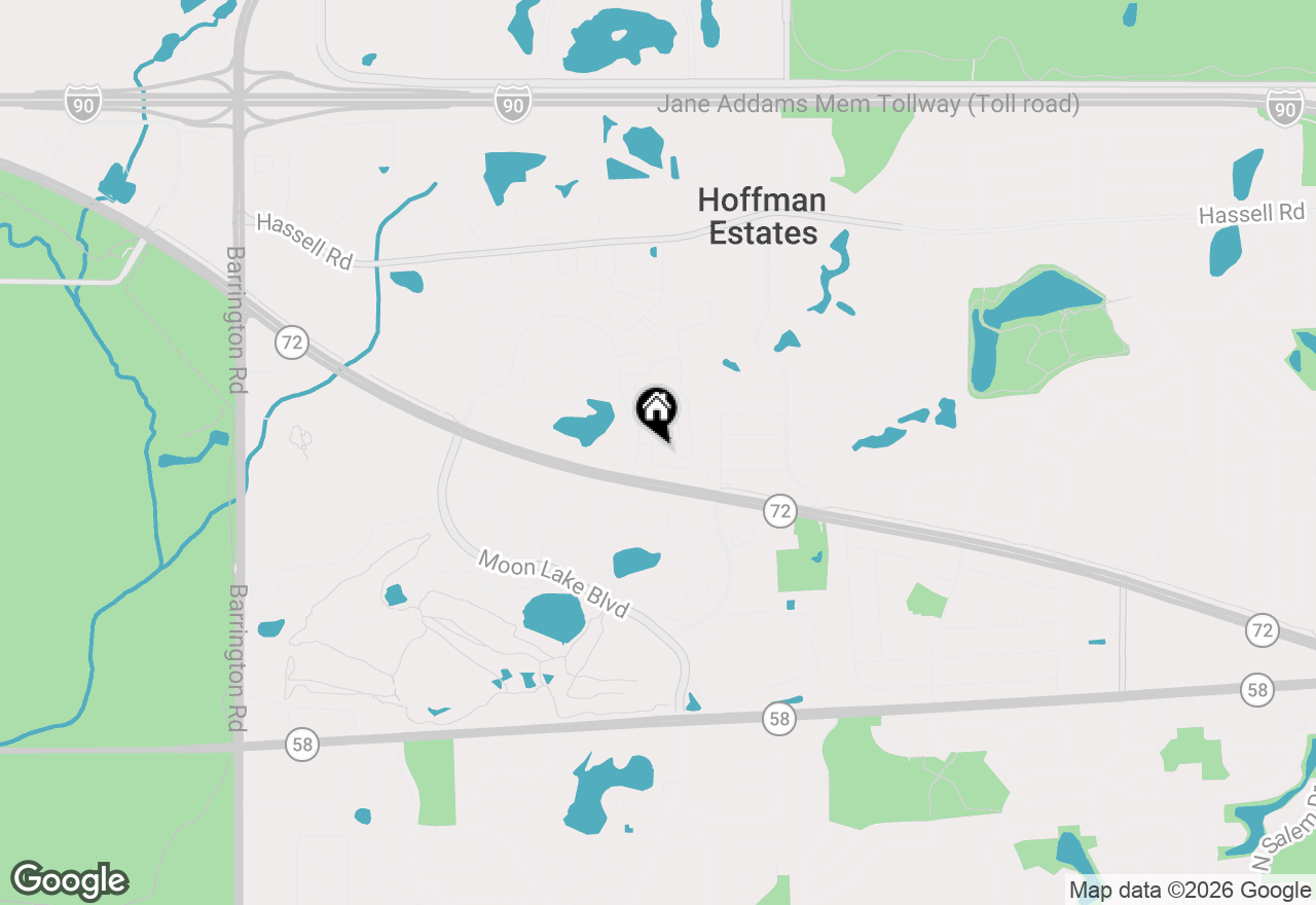 Map of 1688 Queensbury Circle, Hoffman Estates, IL 60169
