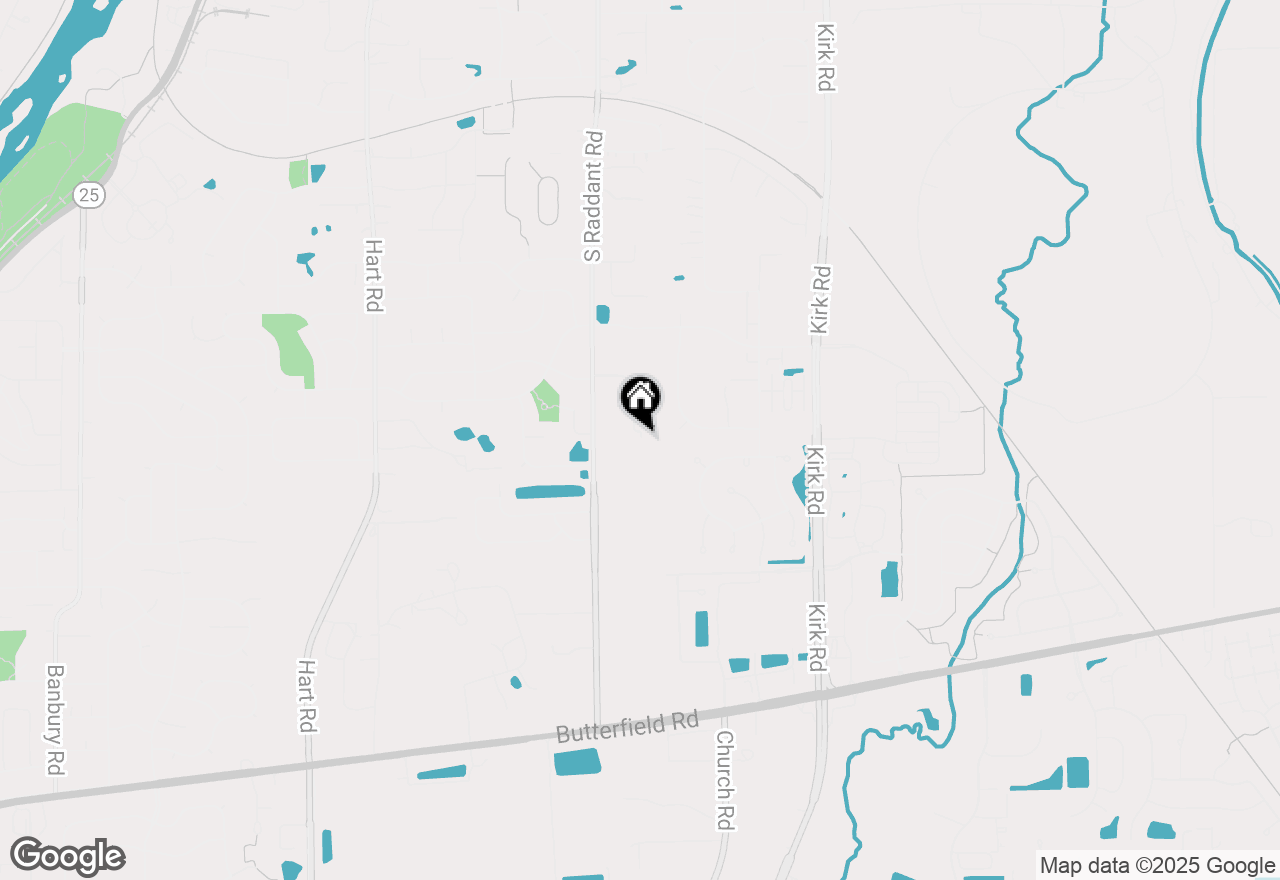 Map of 3S201 S Raddant Road, Batavia, IL 60510