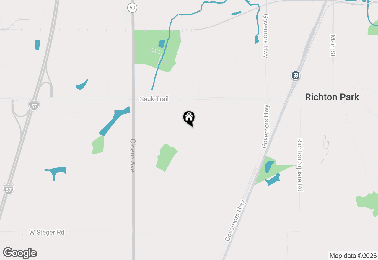 Map of 4412 Bretz Drive, Richton Park, IL 60471