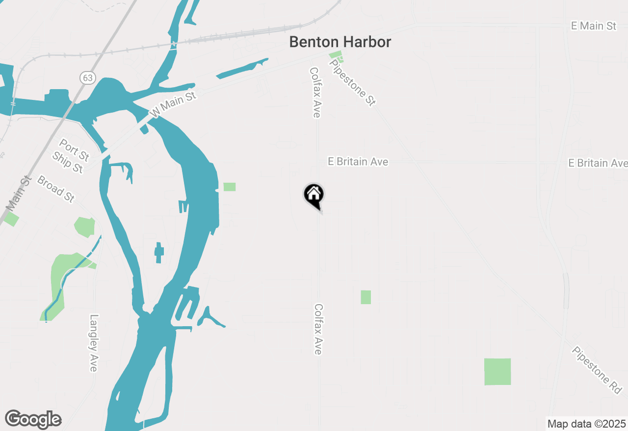 Map of 694 Colfax Avenue, Benton Harbor, MI 49022