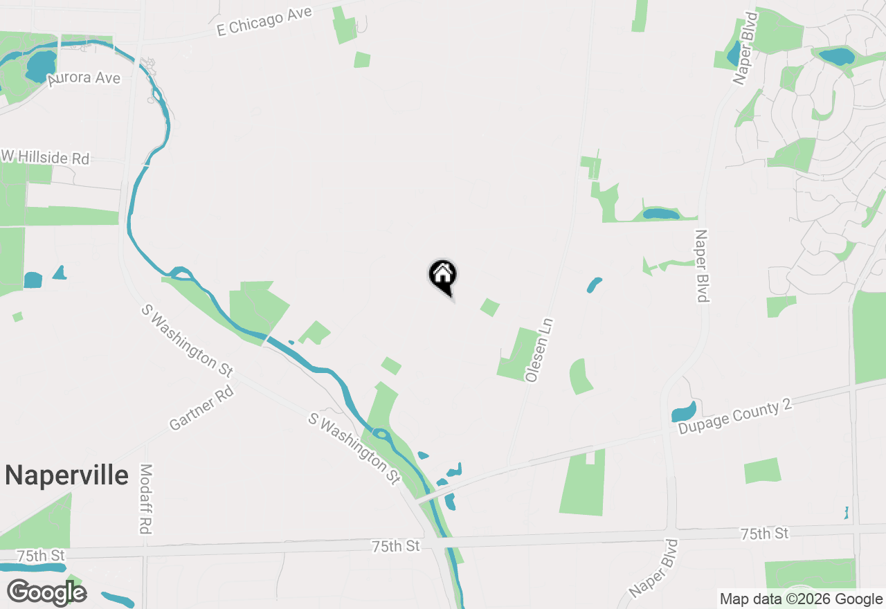 Map of 826 S Charles Avenue, Naperville, IL 60540