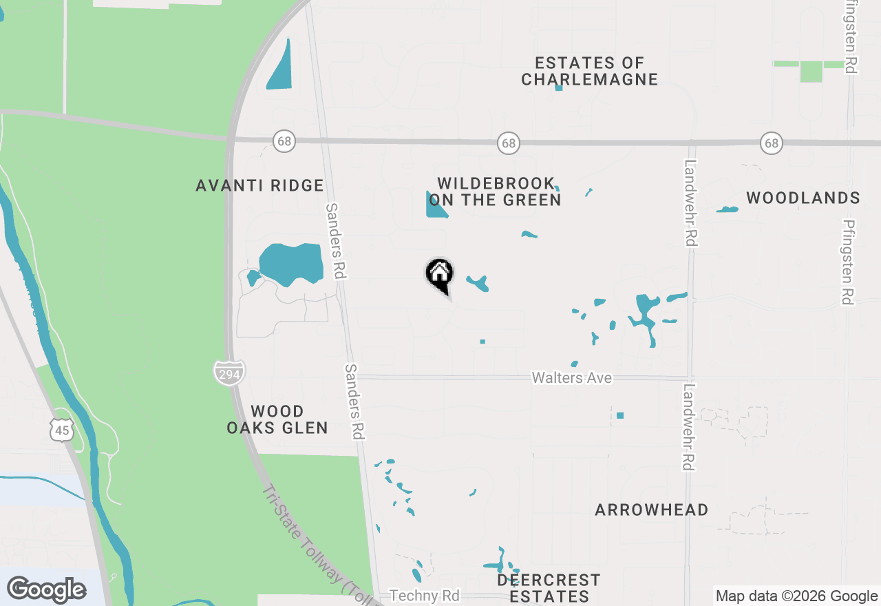Map of 3810 Russett Lane, Northbrook, IL 60062