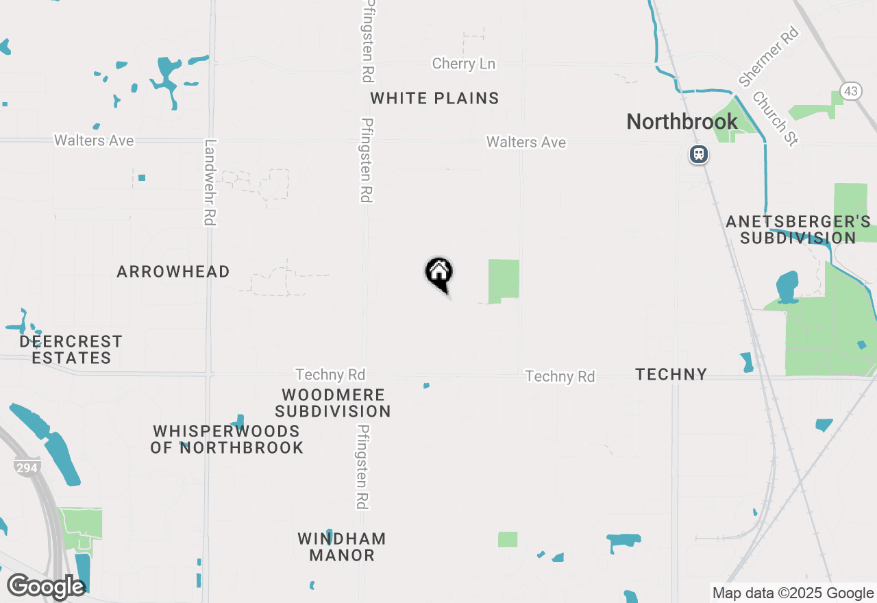 Map of 1801 Ellendale Drive, Northbrook, IL 60062