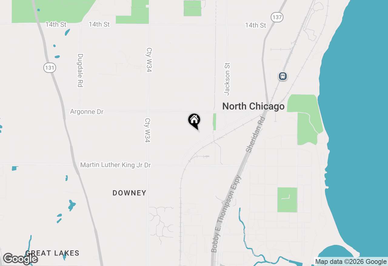 Map of 1413 20th Street, North Chicago, IL 60064