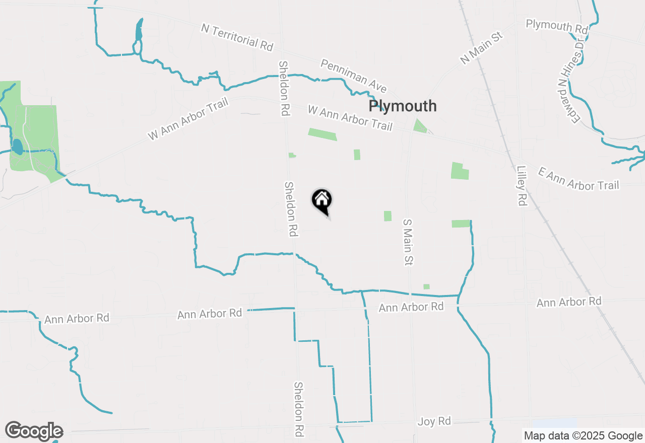 Map of 1345 Carol Avenue, Plymouth, MI 48170