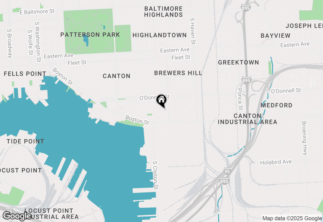 Map of 3416 Toone Street, Baltimore, MD 21224