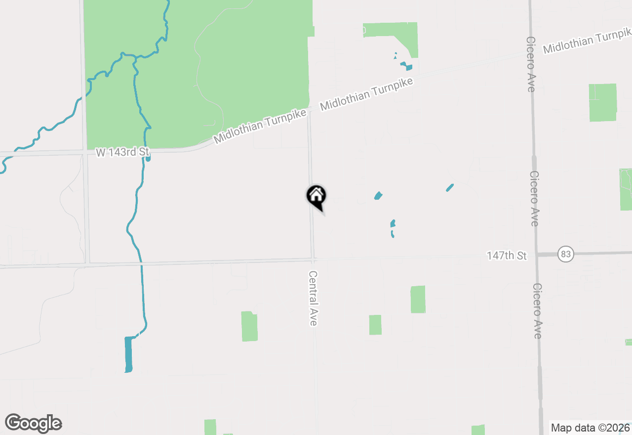 Map of 14505 Central Avenue #PH2, Oak Forest, IL 60452