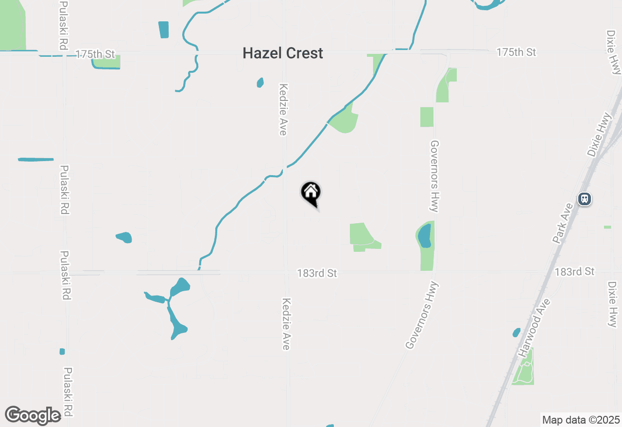 Map of 3068 Hickory Road, Homewood, IL 60430