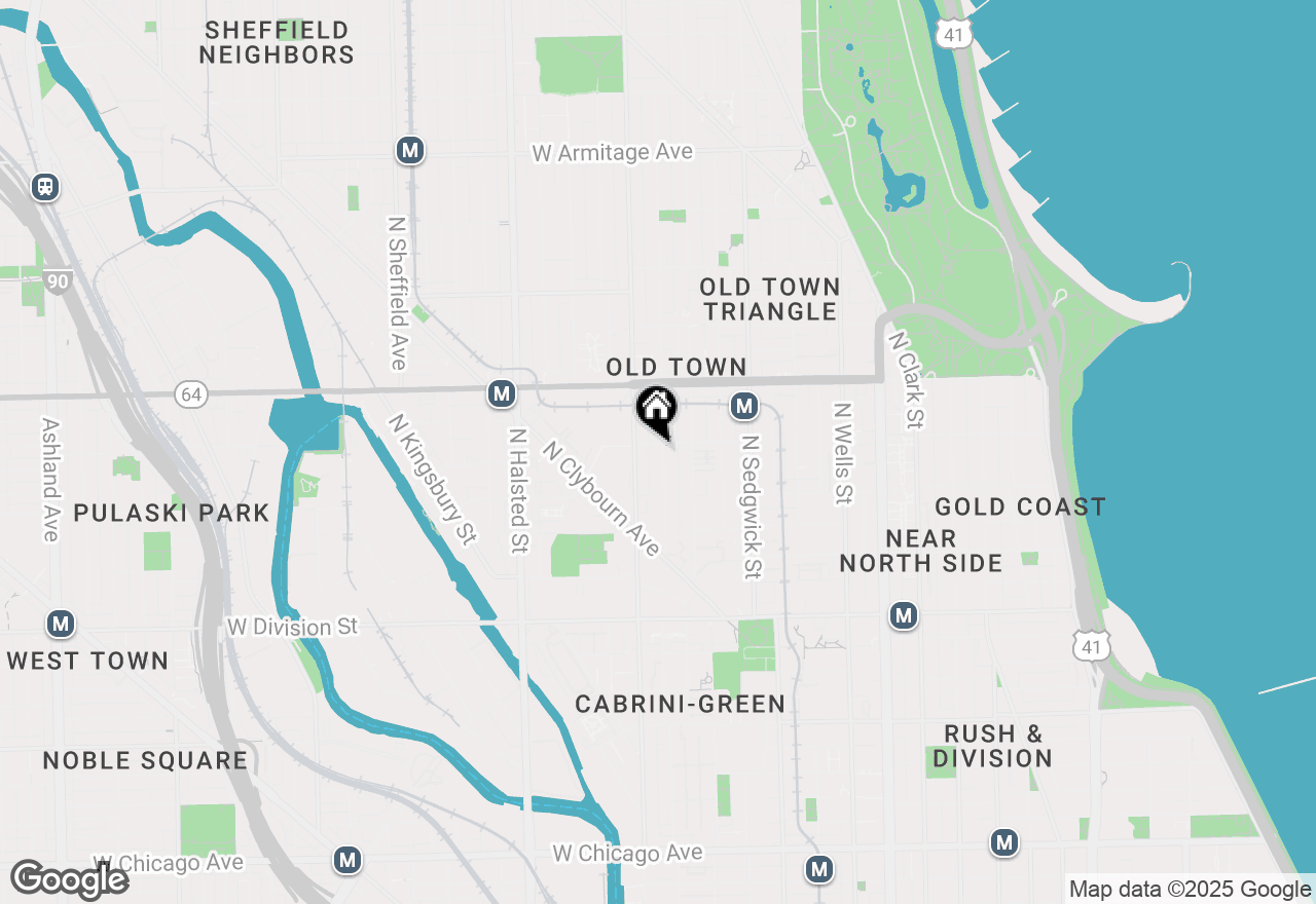 Map of 1448 N Mohawk Street, Chicago, IL 60610