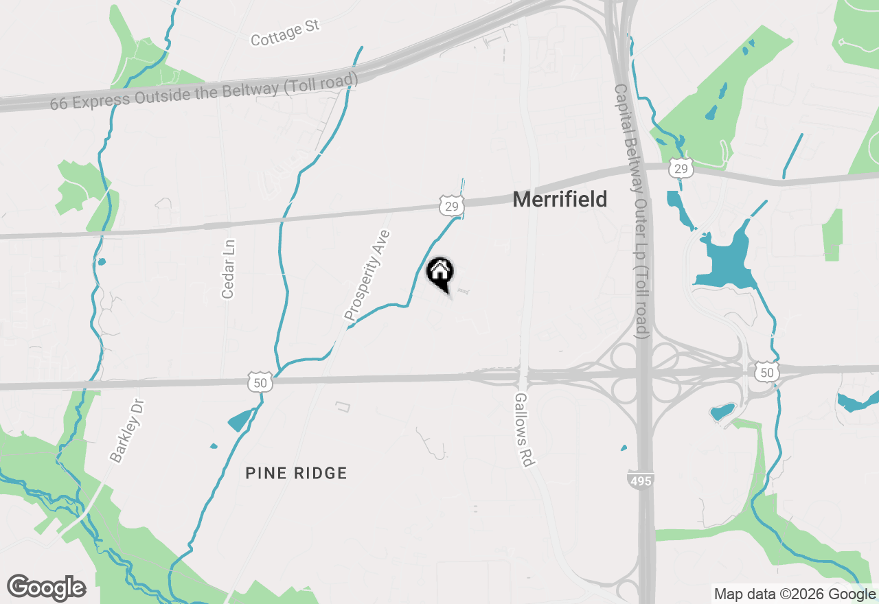 Map of 2988 Stella Blue Lane, Fairfax, VA 22031
