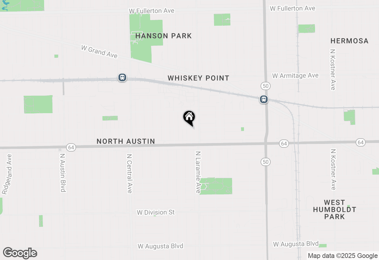 Map of 1652 N Latrobe Avenue, Chicago, IL 60639