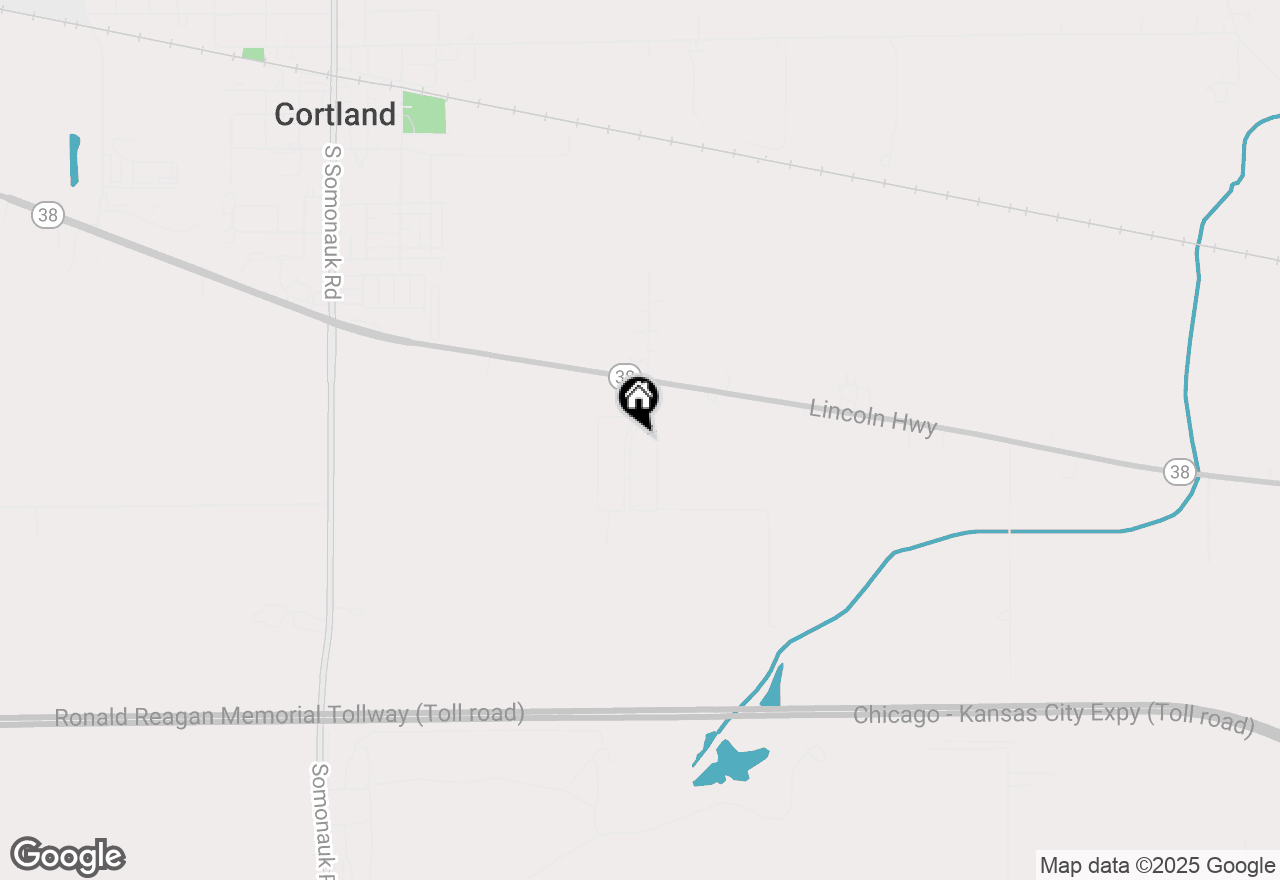 Map of 464 S Hahn Drive, Cortland, IL 60112