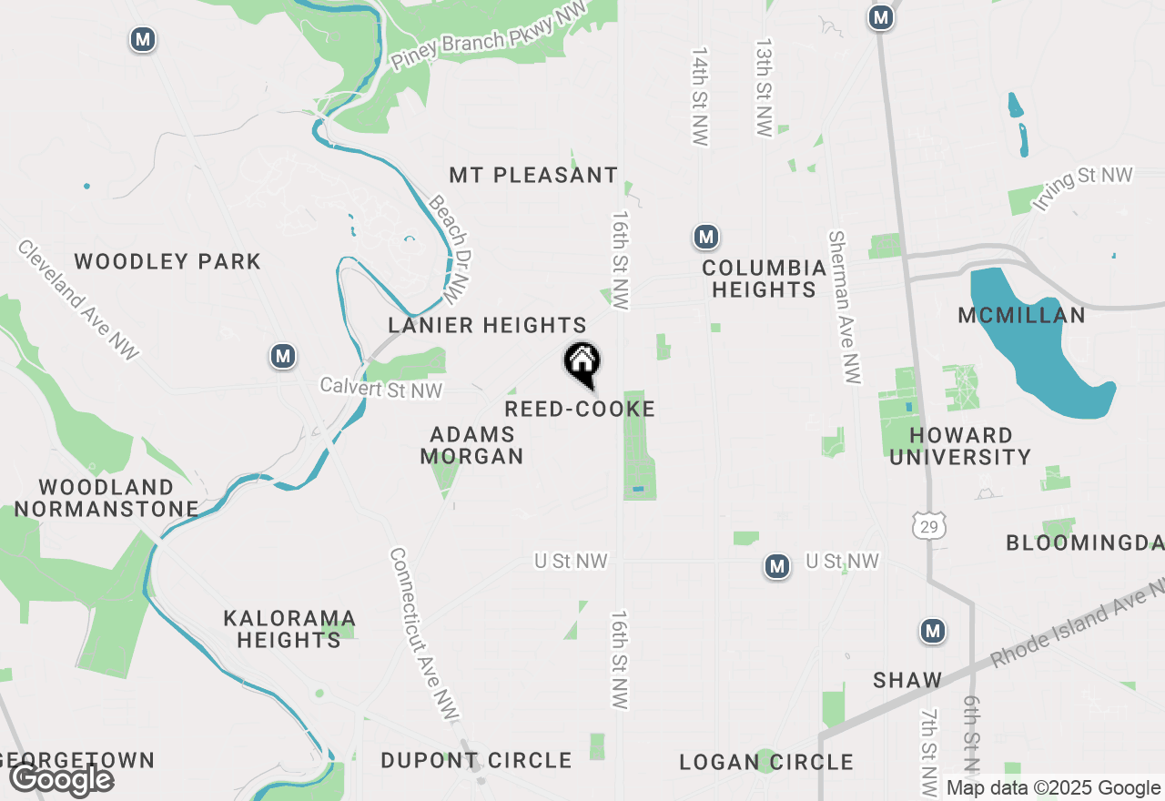 Map of 1654 Euclid Street Nw #204, Washington, DC 20009