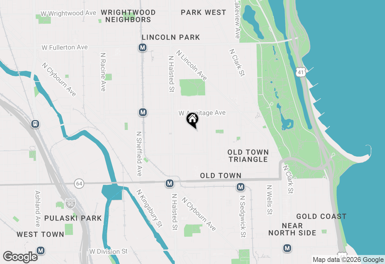 Map of 1903 N Orchard Street, Chicago, IL 60614