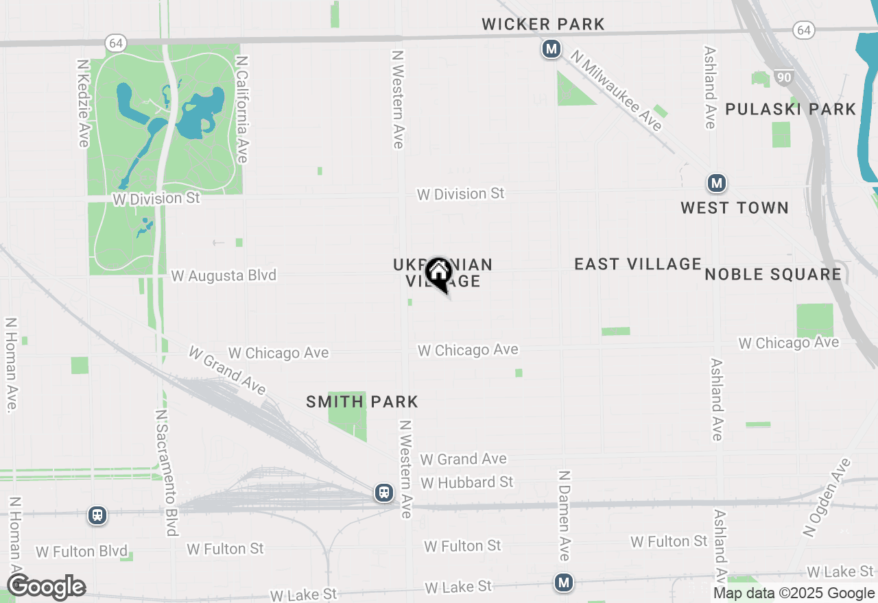 Map of 912 N Oakley Boulevard #2, Chicago, IL 60622