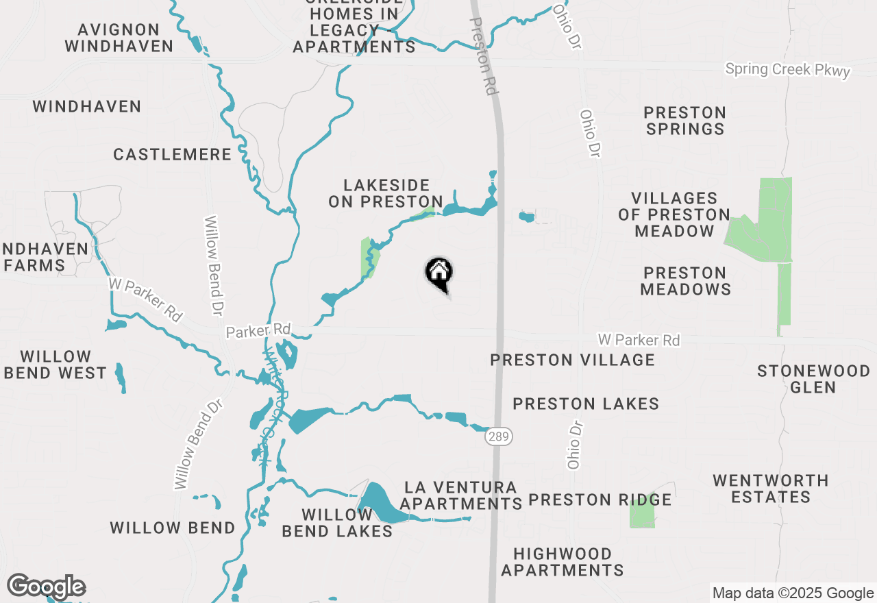 Map of 5045 Silver Lake Drive, Plano, TX 75093