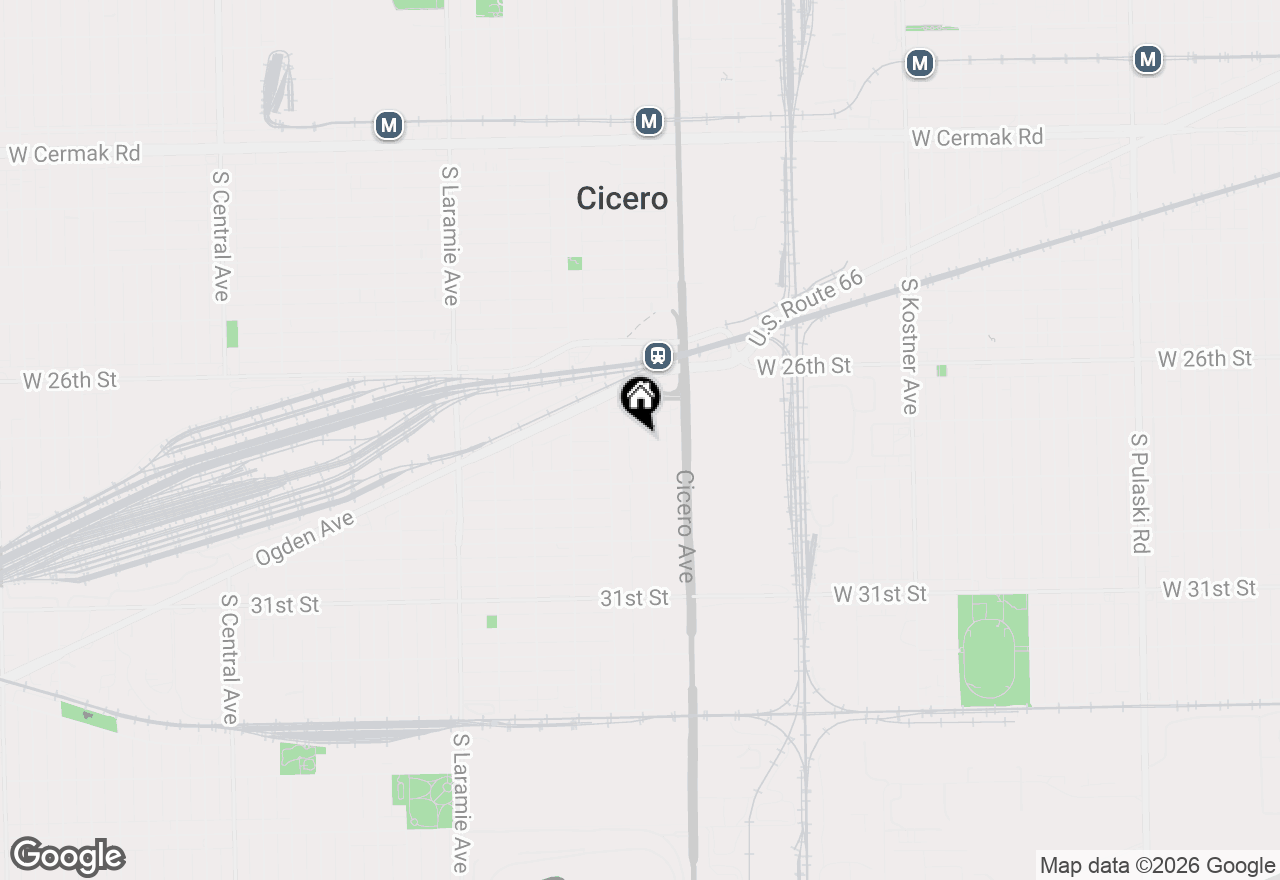 Map of 2812 S 48th Court, Cicero, IL 60804