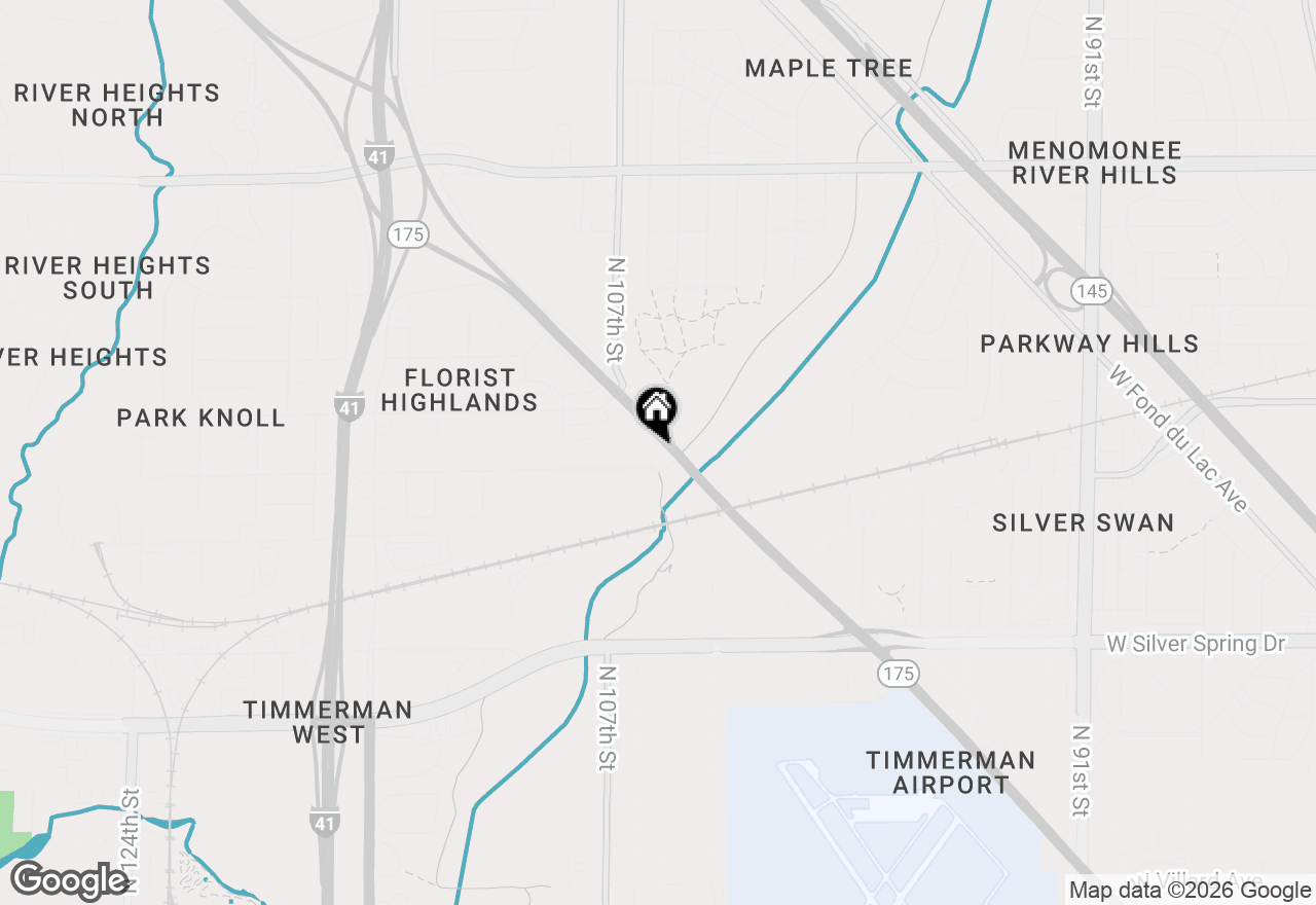 Map of 10433 W Appleton Ave, Milwaukee, WI 53225