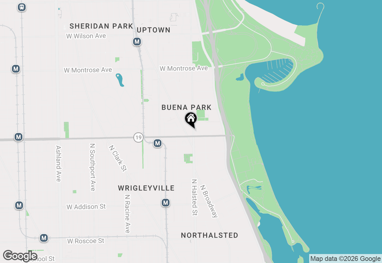 Map of 4014 N Clarendon Avenue #4S, Chicago, IL 60613