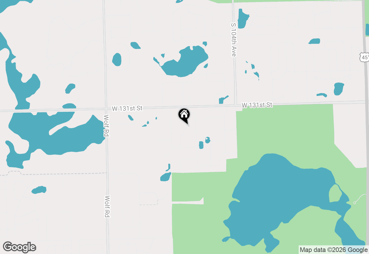 Map of 13210 Georgetown Drive, Orland Park, IL 60462