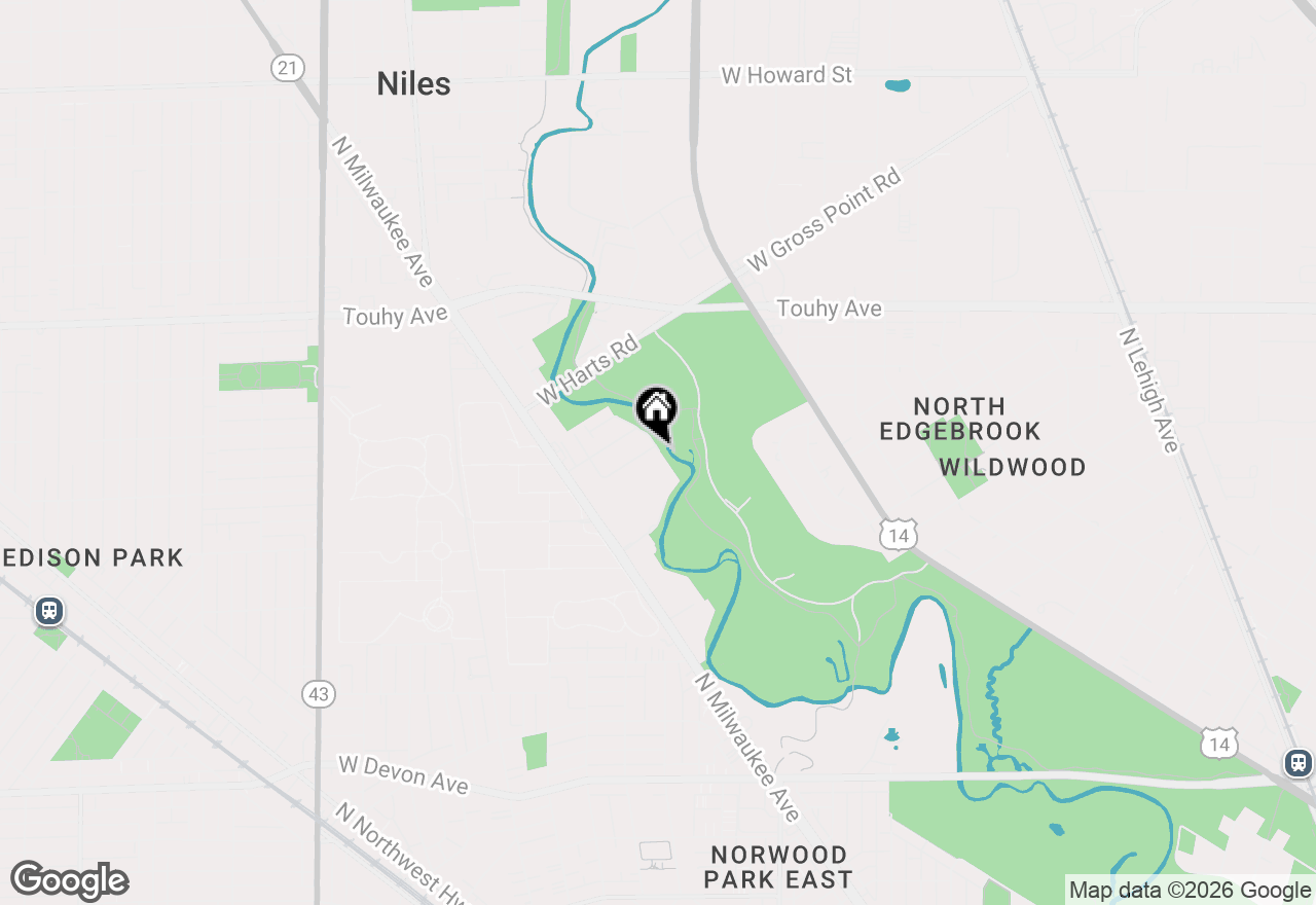 Map of 6701 W Forest View Lane, Niles, IL 60714