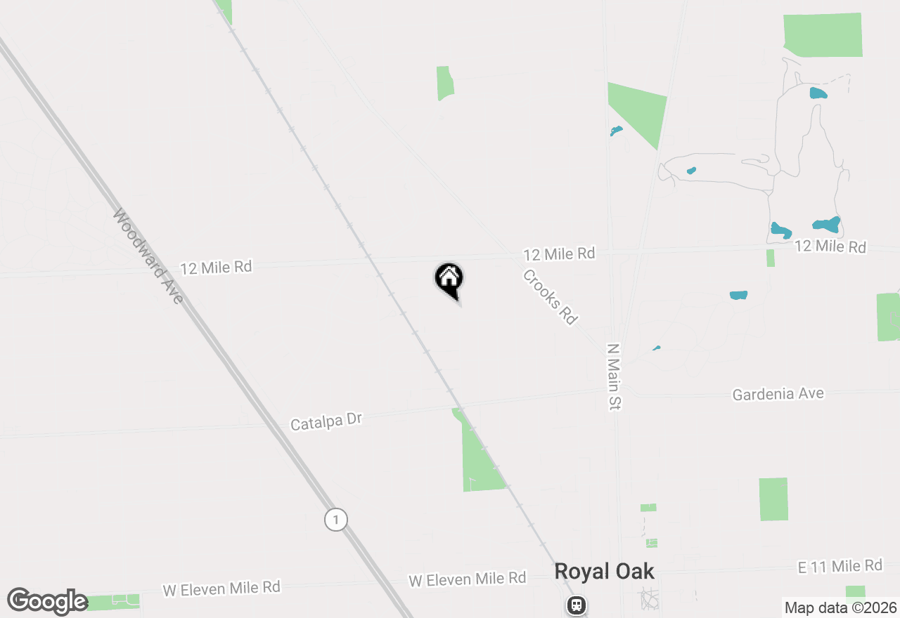 Map of 912 Woodsboro Drive, Royal Oak, MI 48067