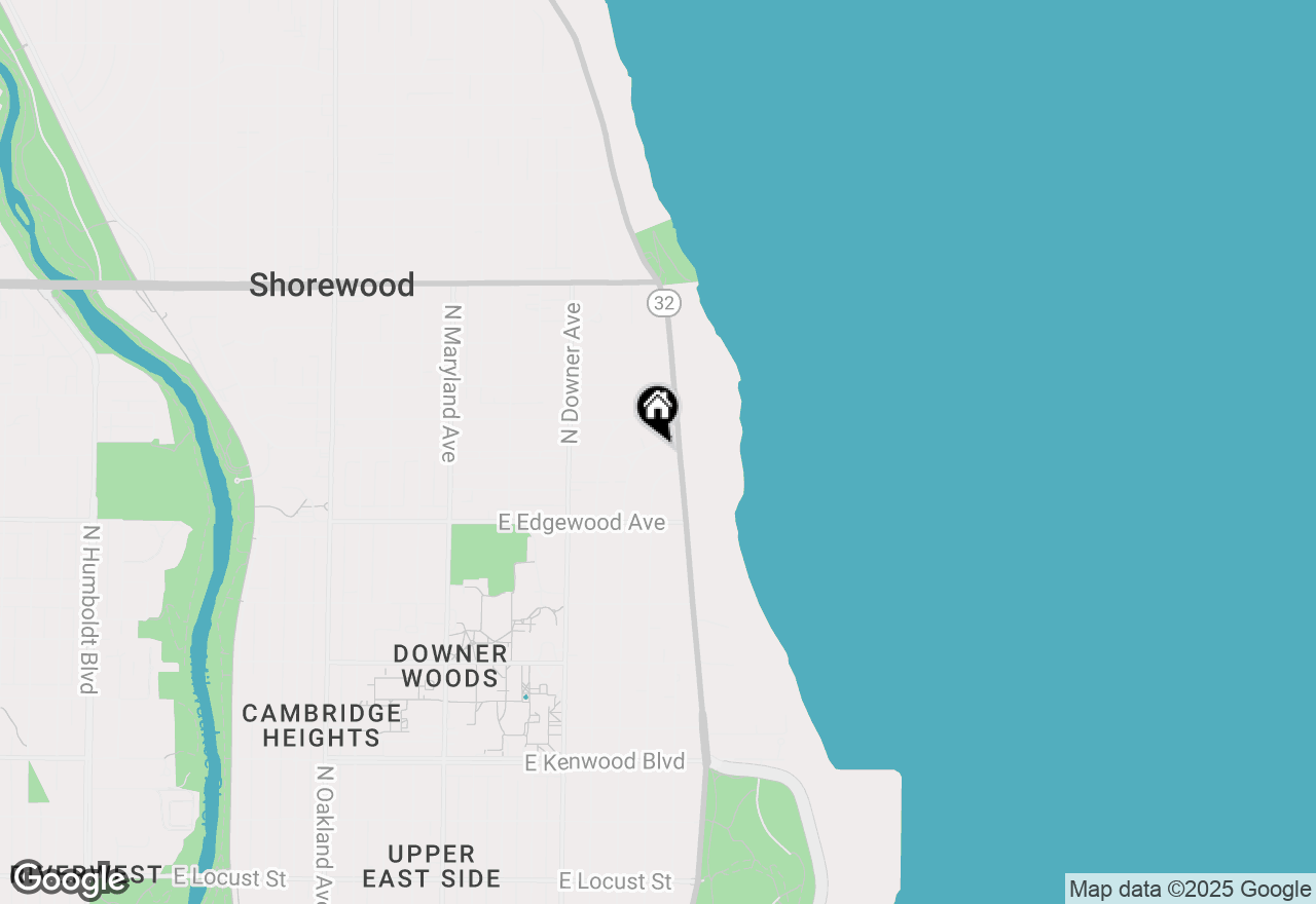 Map of 2821 E Menlo Blvd, Shorewood, WI 53211