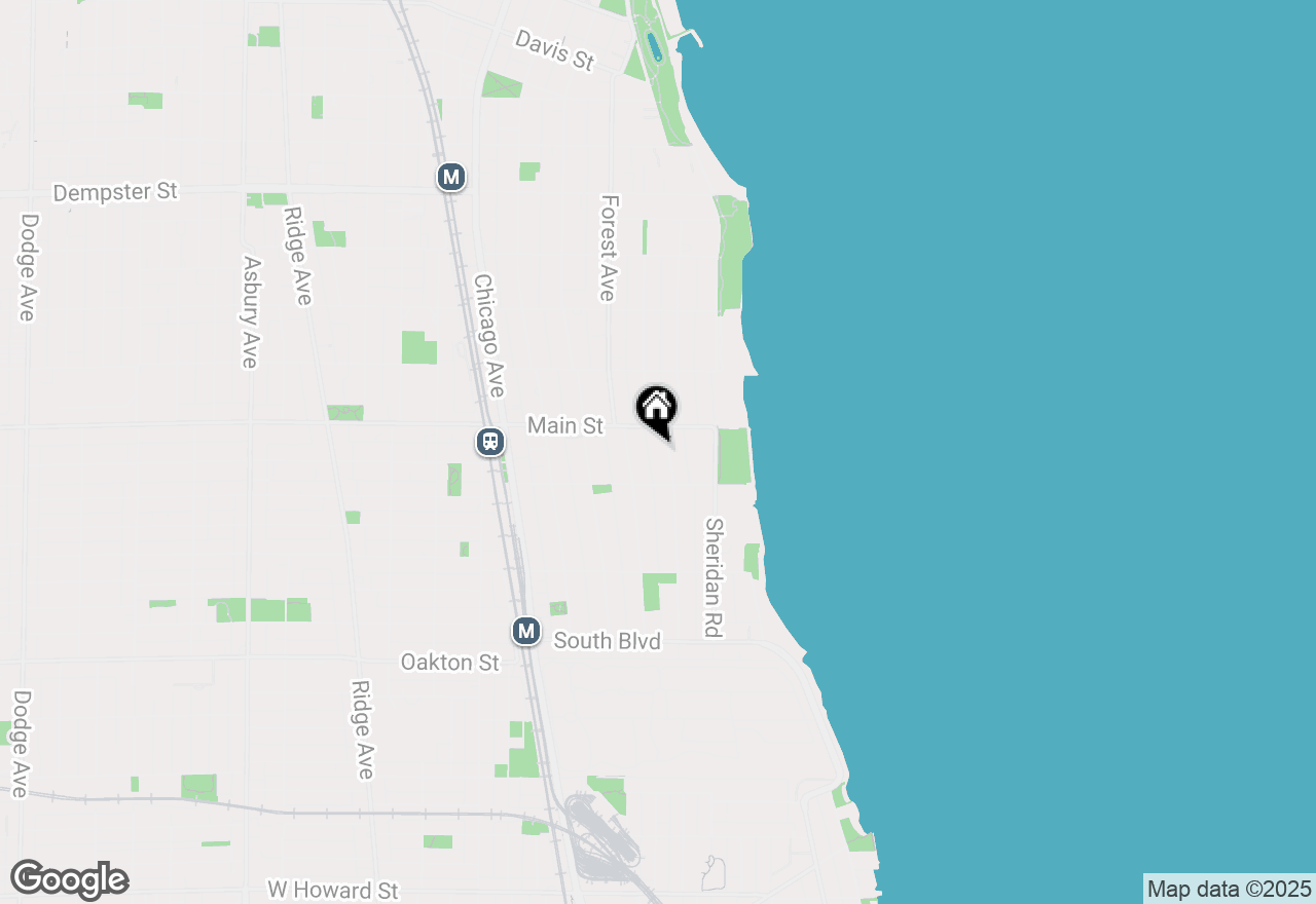 Map of 826 Michigan Avenue #G, Evanston, IL 60202