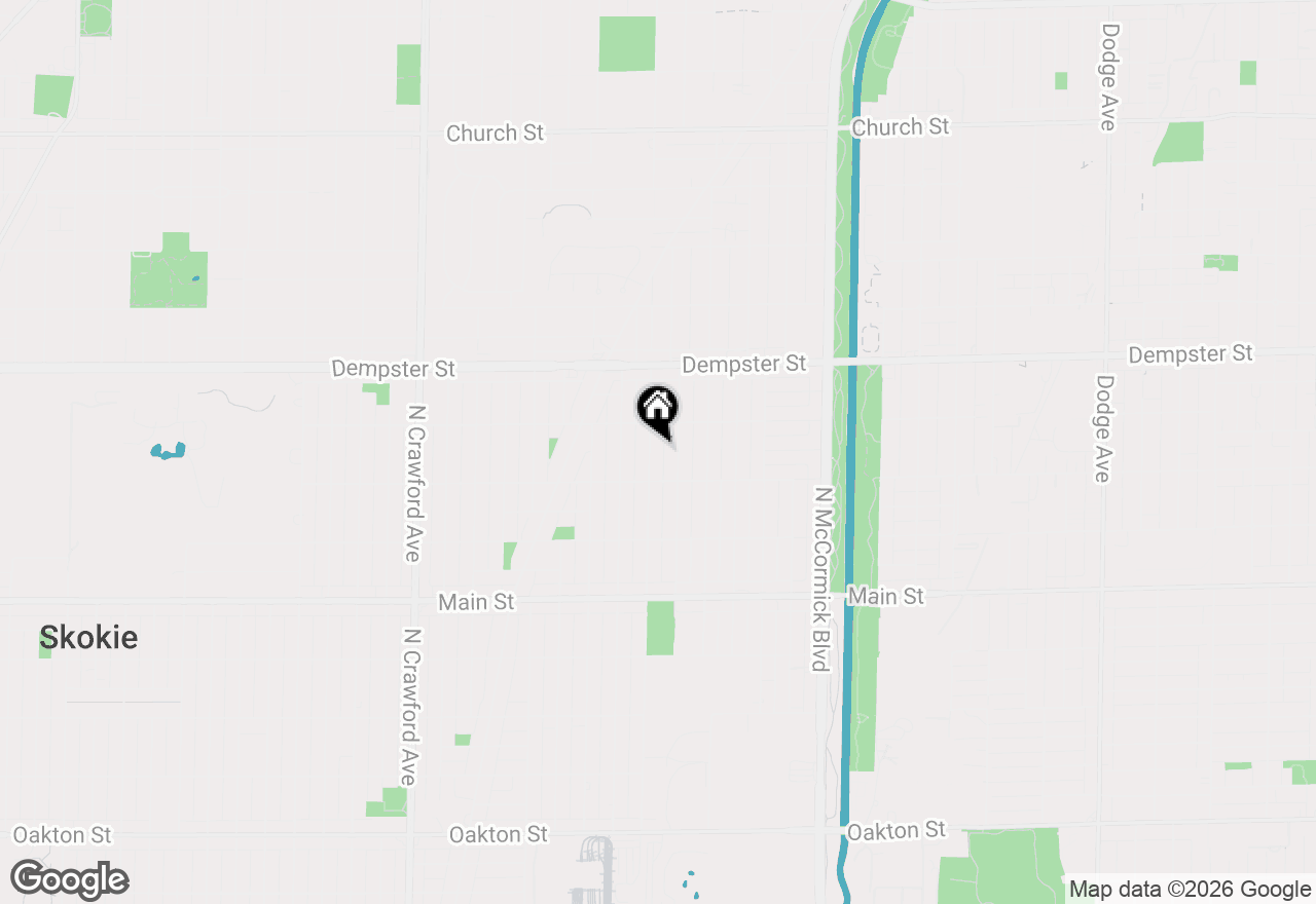 Map of 8631 Central Park Avenue, Skokie, IL 60076