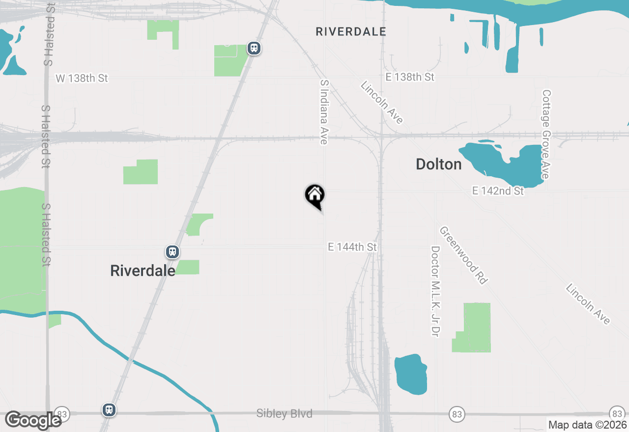 Map of 14227 S Edbrooke Avenue, Riverdale, IL 60827